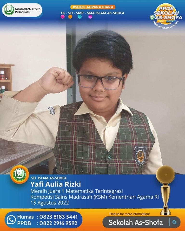 Siswa SD As-Shofa Juara Olimpiade Sains Tingkat Kota